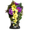 Złożone kwiaty/zapalony znicz
